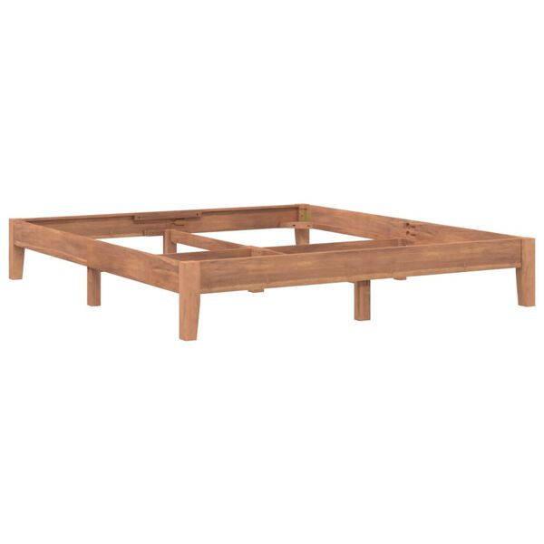 vidaXL Bed Frame without Mattress Solid Teak Wood 180x200 cm Super King