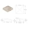 vidaXL Pyramid Fence Post Caps 6 pcs Stainless Steel 81x81 mm