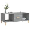 vidaXL Coffee Table Grey Sonoma 102x50x40 cm Engineered Wood