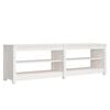 vidaXL Shoe Bench White 160x36.5x50 cm Solid Wood Pine