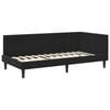 vidaXL Corner Bed Frame with Headboard Black 90 cm x 190 cm Velvet