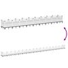 vidaXL Garden Planter with Pegs White 363.5x43.5x43.5 cm PP