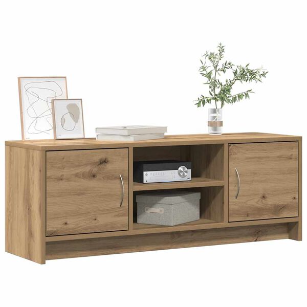 vidaXL TV Cabinet Artisan Oak 102x30x37.5 cm Engineered Wood