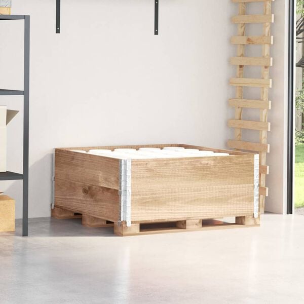 vidaXL Pallet Collars 2 pcs 100x100 cm Solid Wood Pine