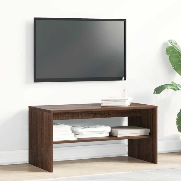 vidaXL TV Cabinet Brown Oak 80x40x40 cm Engineered Wood