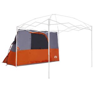 vidaXL Inner Tent with Roof Grey and Orange 280 x 220 x 176 cm Taffeta