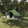 vidaXL Tipi Tent with Roof Green 364 x 281 x 257 cm Taffeta