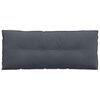 vidaXL Back Pillow Dark Grey 120 x 50 cm Corduroy Fabric