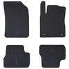 vidaXL Car Mat 4 pcs Black suitable for C3 2017-2024 Rubber