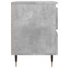 vidaXL Bedside Cabinet Concrete Grey 40x35x50 cm Engineered Wood