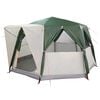 vidaXL Cabin Tent 6-Person with Roof Green 425 x 396 x 222 cm