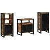 vidaXL Bathroom Furniture Set with Drawer 3 pcs Solid Reclaim Wood
