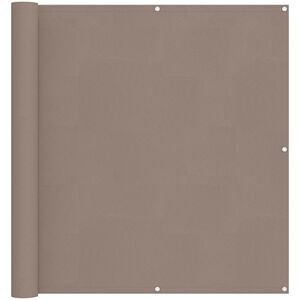 vidaXL Balcony Screen Taupe 110 x 500 cm Oxford Fabric
