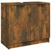 vidaXL 5 Piece Bathroom Cabinet Set Smoked Oak Engineered Wood