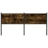 vidaXL Headboard Smoked Oak 160 cm Engineered Wood and Steel
