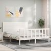 vidaXL Bed Frame without Mattress White 160x200 cm Solid Wood Pine
