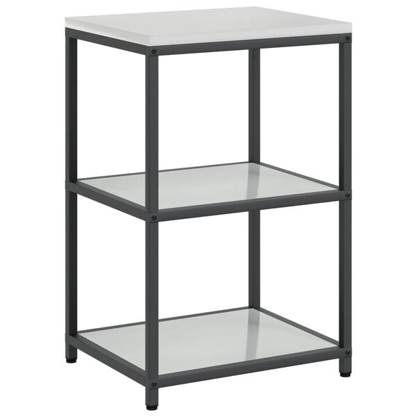 vidaXL Kitchen Storage with Shelf Silver 60 x 50 x 92 cm Steel