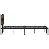 vidaXL Metal Bed Frame without Mattress Smoked Oak 180x200 cm Super King