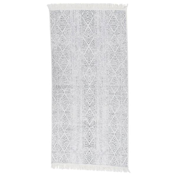 vidaXL Rug Light Grey 100x200 cm Cotton