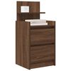 vidaXL Bedside Cabinets with 2 Drawers 2 pcs Brown Oak 38x34x80 cm