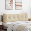 vidaXL Back Pillow Cream 160 x 24 x 50 cm Fabric