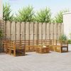 vidaXL Sofa Sets 11 pcs Natural Solid Acacia Wood
