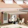 vidaXL Retractable Awning Beige 400 x 300 cm Polyester