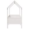 vidaXL Kids' House Bed Frame White 70x140 cm Solid Wood Pine