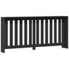 vidaXL Radiator Cover Black 175x20x82 cm Engineered Wood