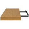 vidaXL Wall Shelf 2 pcs Beige 80 x 23.5 x 4 cm Engineered Wood