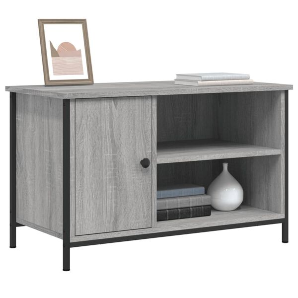 vidaXL TV Cabinet Grey Sonoma 80x40x50 cm Engineered Wood
