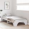 vidaXL Bed Frame White 75 x 190 cm Solid Pine Wood
