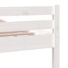 vidaXL Bed Frame without Mattress White Solid Wood 150x200 cm King Size King Size
