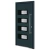 vidaXL Front Door Anthracite 100x210 cm Aluminium and PVC