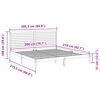 vidaXL Extra Long Bed Frame without Mattress 200x210 cm Solid Wood