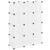 vidaXL Storage Cube Organiser | Transparent | PP Plastic, Steel | Large