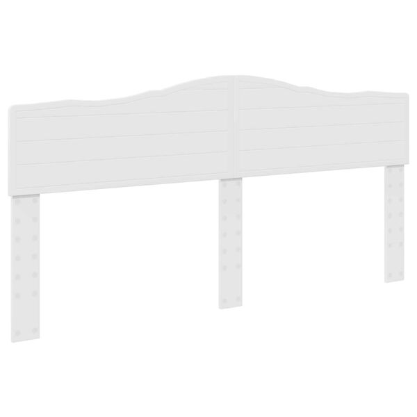 vidaXL Headboard Gloss White 200 cm Engineered wood