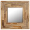vidaXL Mirror Reclaimed Teak 50x50 cm