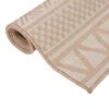 vidaXL Outdoor Flatweave Rug 200x280 cm Brown Stripes