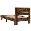 vidaXL Bed Frame without Mattress Smoked Oak 90x200 cm