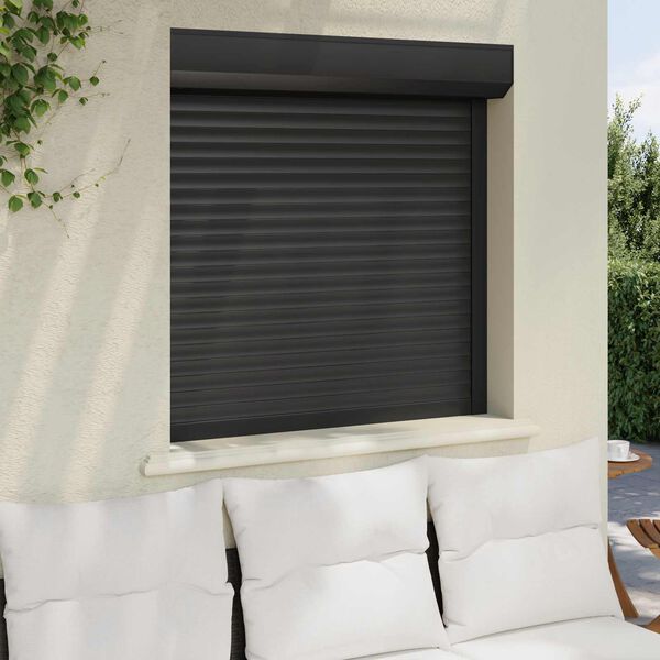 vidaXL Roller Shutter Manual Anthracite 100 x 100 cm