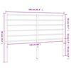 vidaXL Metal Headboard Black 160 cm