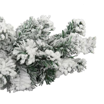 vidaXL Christmas Garland with Flocked Snow Green 10 m PVC