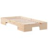 vidaXL Floor Bed Frame with Storage Brown 80 x 200 cm Solid pine wood