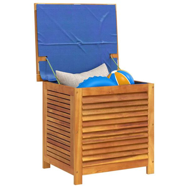 vidaXL Garden Storage Box with Louver 60x50x56 cm Solid Wood Acacia