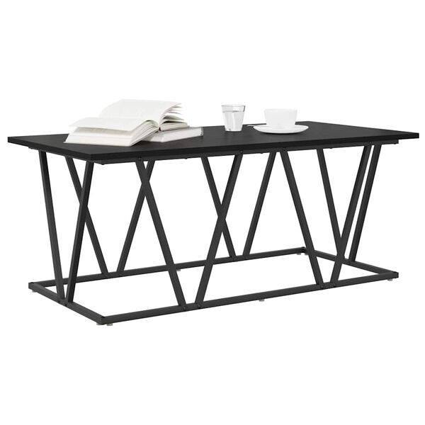 vidaXL Coffee Table Black oak 100 x 50 x 40 cm