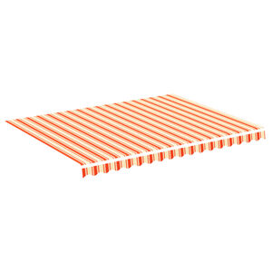 vidaXL Replacement Fabric for Awning Yellow and Orange 4x3 m