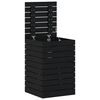vidaXL Laundry Basket Black 44x44x66 cm Solid Wood Pine
