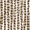 vidaXL Fly Curtain Beige and Brown 100x200 cm Chenille