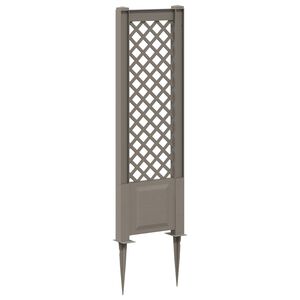 vidaXL Trellis with Spike Grey 43 x 6 x 165 cm PP